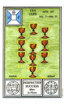 ħʽ - Tarot Of Ceremonial Magic - ʥʮ - Ten Of Cups