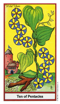 ҩ - Herbal Tarot - Ǯʮ - Ten Of Pentacles