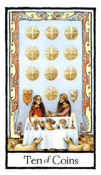 Ӣʼ - Old English Tarot - Ǯʮ - Ten Of Pentacles