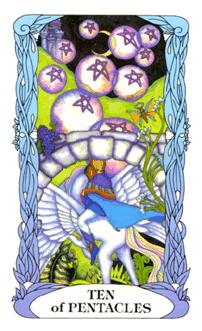 ¹⻨԰ - Moon Garden Tarot - Ǯʮ - Ten Of Pentacles