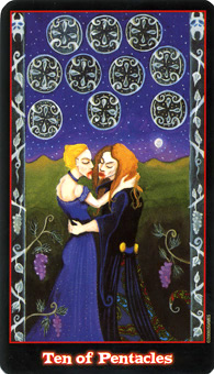 Ѫ - Vampire Tarot - Ǯʮ - Ten Of Pentacles