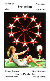 Űֿ - Barbara Walker Tarot - Ǯʮ - Ten Of Pentacles