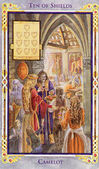 ɪ - Legend Arthurian Tarot - Ǯʮ - Ten Of Pentacles