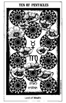 ʿ - The Hermetic Tarot - Ǯʮ - Ten Of Pentacles