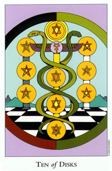  - Tarot Of The Sephiroth - Ǯʮ - Ten Of Pentacles