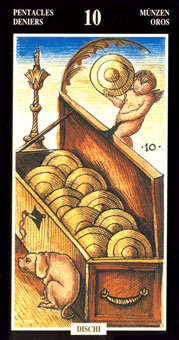  - Illuminate Ancient Tarots - Ǯʮ - Ten Of Pentacles