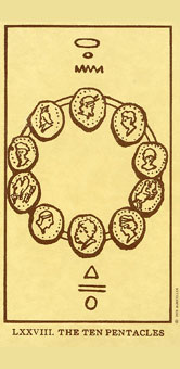 ˣUSG - Egyptian Tarot - Ǯʮ - Ten Of Pentacles