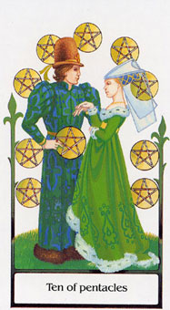 ž - Tarot Of The Old Path - Ǯʮ - Ten Of Pentacles