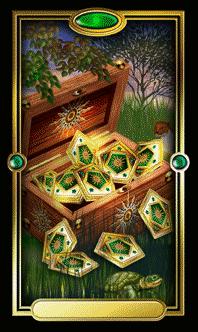 Ѥ - Gilded Tarot - Ǯʮ - Ten Of Pentacles