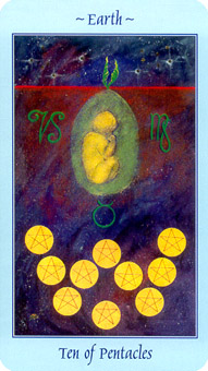  - Celestial Tarot - Ǯʮ - Ten Of Pentacles