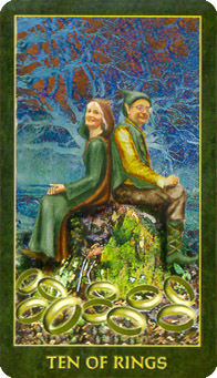 䴫˵ - Folklore Tarot - Ǯʮ - Ten Of Pentacles