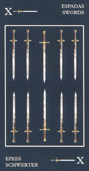 ɫ - Black Tarot - ʮ - Ten Of Swords