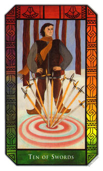 ʷʫ - Kalevala Tarot - ʮ - Ten Of Swords