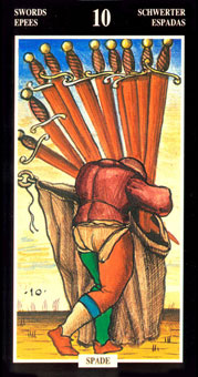  - Illuminate Ancient Tarots - ʮ - Ten Of Swords