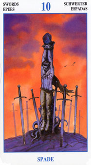 ش˵ - The Secret Tarots - ʮ - Ten Of Swords