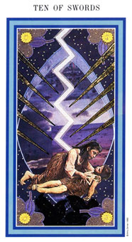 Ȼ - The Enchanted Tarot - ʮ - Ten Of Swords