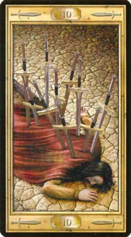 ͼԿΰ - Pictorial Key Tarot - ʮ - Ten Of Swords