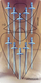 ǵﰲ - Adrian Tarot - ʮ - Ten Of Swords