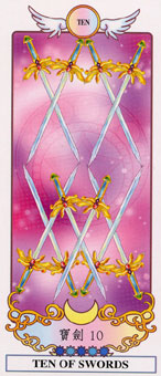 ϣ - Grecian Eudaemon Tarot - ʮ - Ten Of Swords