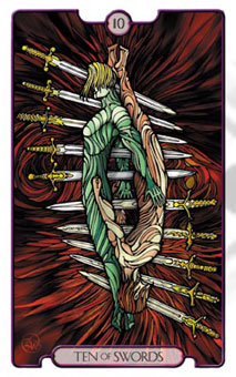 ʾ¼ - Revelations (Adflatus) Tarot - ʮ - Ten Of Swords