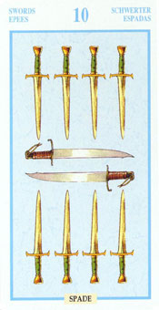 ƽ - Tarots Of The Golden Dawnt - ʮ - Ten Of Swords