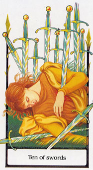 ž - Tarot Of The Old Path - ʮ - Ten Of Swords