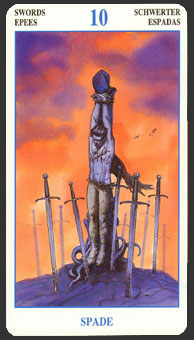  - Secret Tarot - ʮ - Ten Of Swords