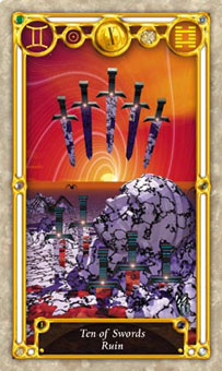 Ѱ - Quest Tarot - ʮ - Ten Of Swords