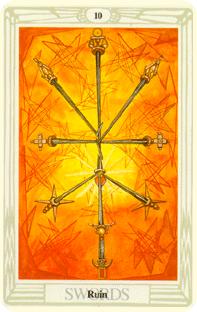  - Croley Tarot - ʮ - Ten Of Swords