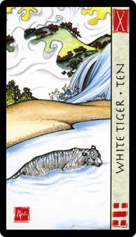 ˮ - Feng Shui Tarot - ʮ - Ten Of Swords