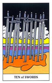 С - Gummy Bear Tarot - ʮ - Ten Of Swords