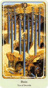  - Haindl Tarot - ʮ - Ten Of Swords