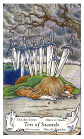 ɭ޲ - Hanson Roberts Tarot - ʮ - Ten Of Swords