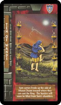 ֮ - Lord of the Rings Tarot - Ȩʮ - Ten Of Wands