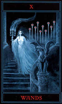  - The Gothic Tarot - Ȩʮ - Ten Of Wands