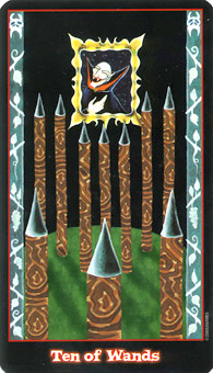 Ѫ - Vampire Tarot - Ȩʮ - Ten Of Wands