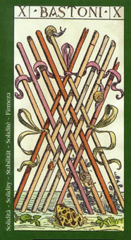  - Tarot Of Master - Ȩʮ - Ten Of Wands