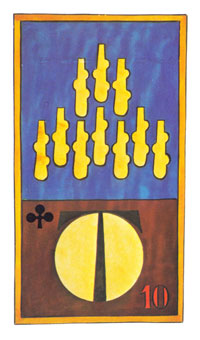 岼˹ - Papus Tarots - Ȩʮ - Ten Of Wands