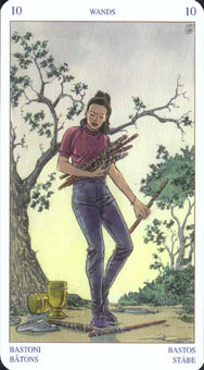 ͽ - Pagan Tarot - Ȩʮ - Ten Of Wands