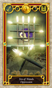 Ѱ - Quest Tarot - Ȩʮ - Ten Of Wands