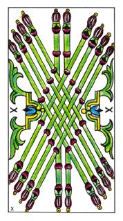  - Classic Tarot - Ȩʮ - Ten Of Wands