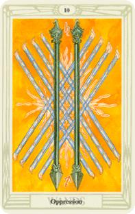  - Croley Tarot - Ȩʮ - Ten Of Wands