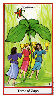 ҩ - Herbal Tarot - ʥ - Three Of Cups