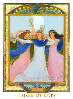  - Lovers Path Tarot - ʥ - Three Of Cups