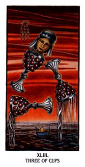  - Ibis Tarot - ʥ - Three Of Cups