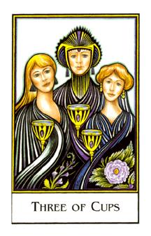  - Palladini Tarot - ʥ - Three Of Cups