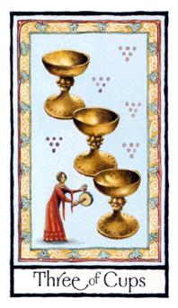 Ӣʼ - Old English Tarot - ʥ - Three Of Cups