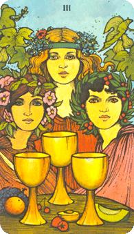 Ħ - Morgan-Greer Tarot - ʥ - Three Of Cups