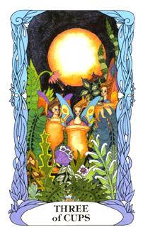 ¹⻨԰ - Moon Garden Tarot - ʥ - Three Of Cups