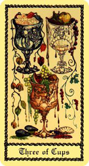 ˹ - Scapini Tarot - ʥ - Three Of Cups